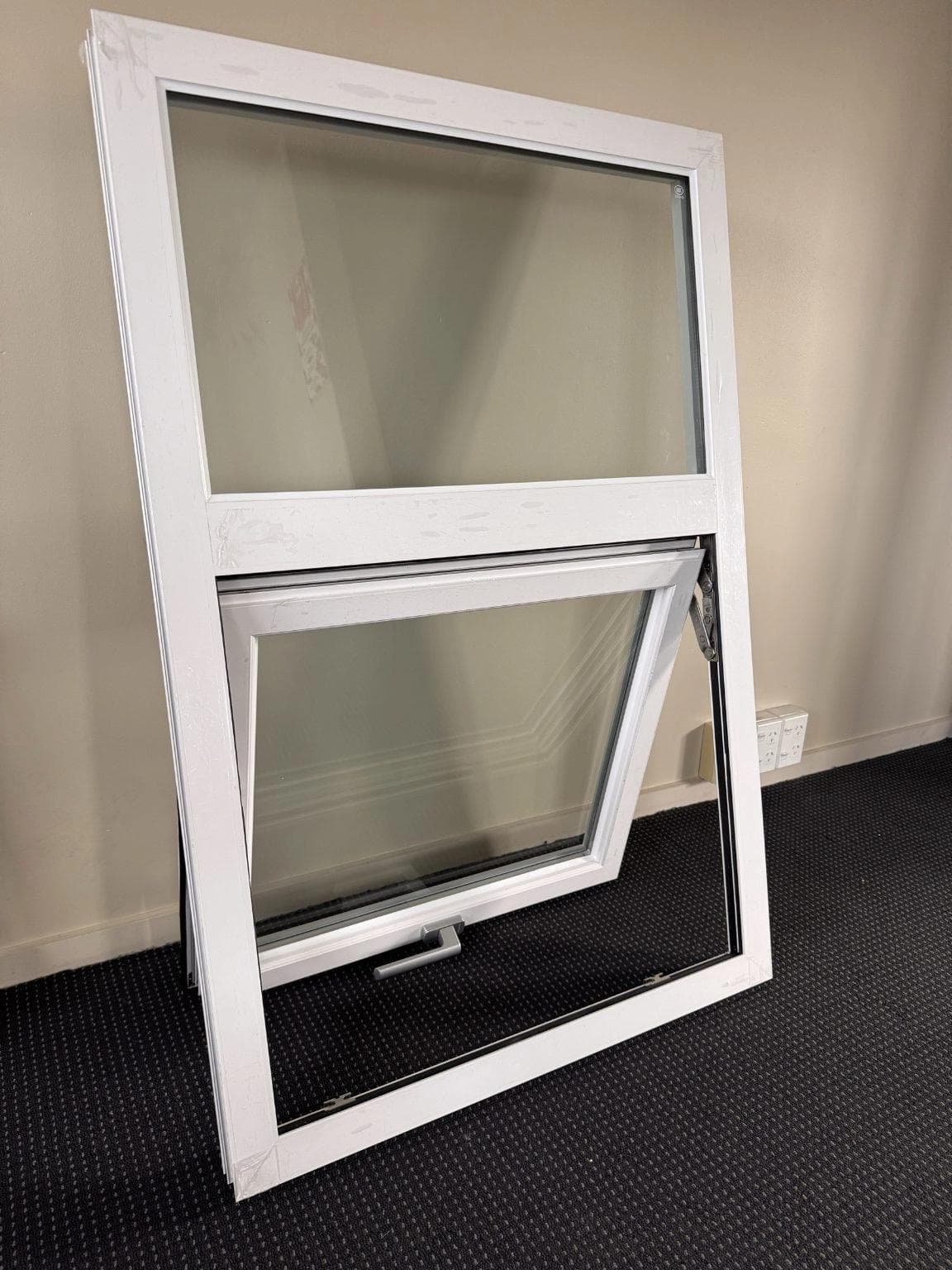 White Aluminium Top Hung Window image 2