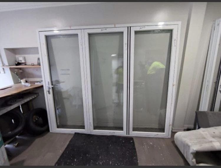 Image of the Bifold Double Glazed Door 2400x2000mm thats sold by Portable Building Specialists