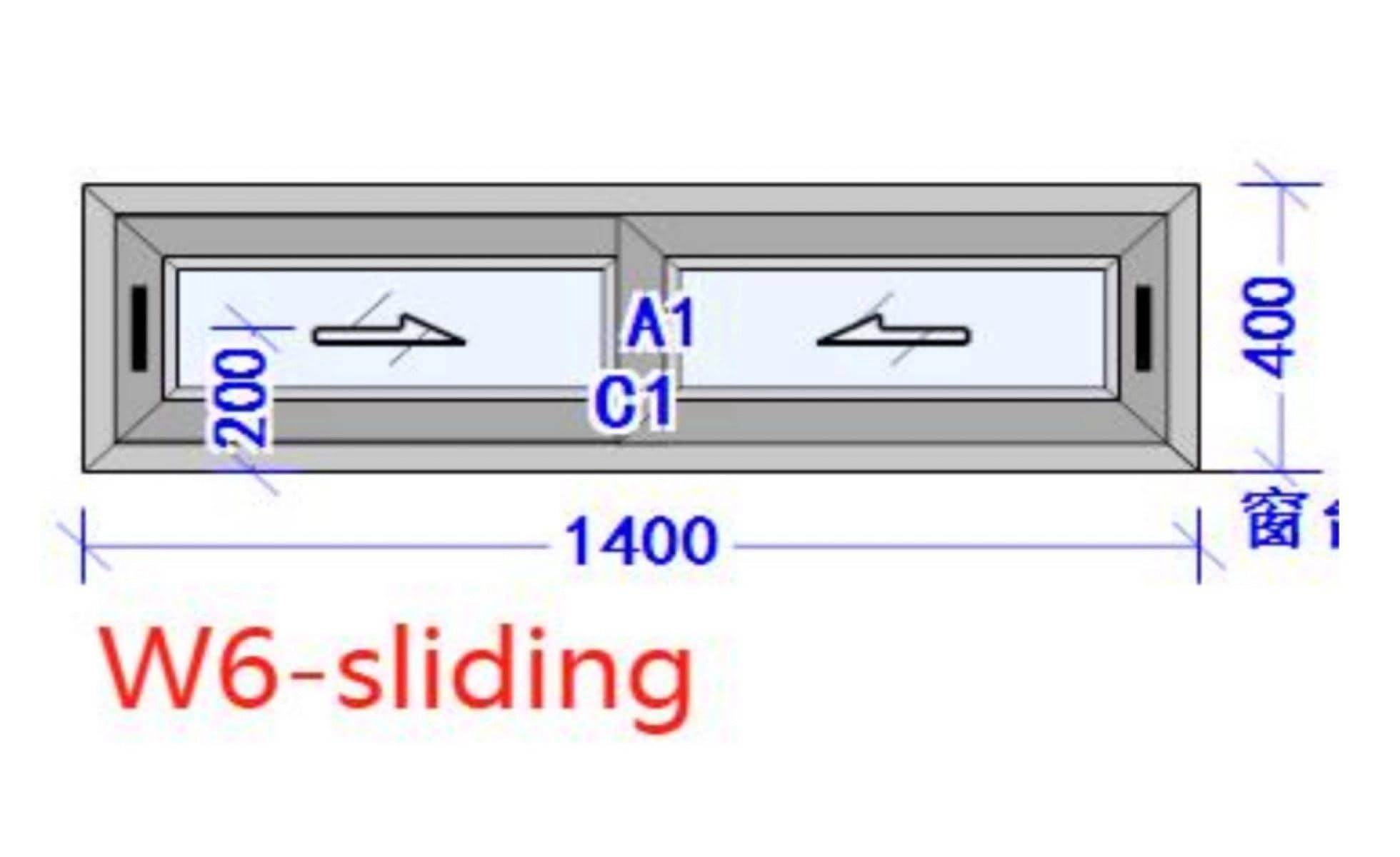 White Aluminium W6-SD Heavy Duty Exterior Sliding Window image 4