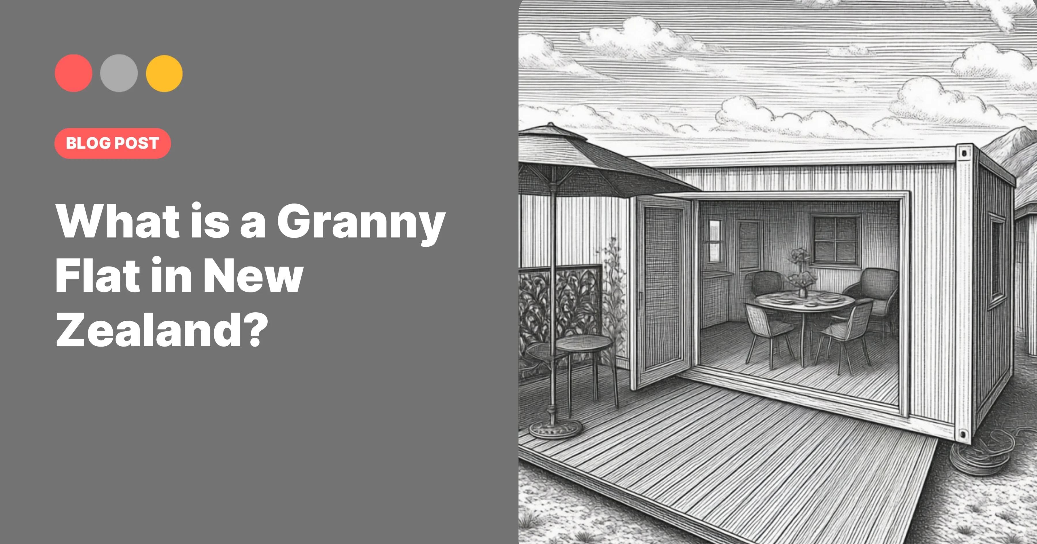 Image cover for Portable Building Specialists blog post "What Is a Granny Flat in New Zealand?"