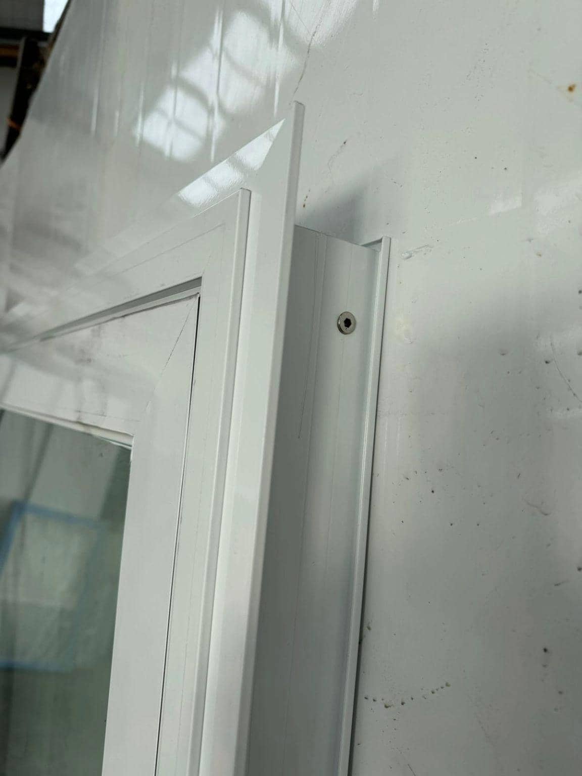 White Heavy Duty Exterior 2-Panel Aluminium Sliding Door image 5