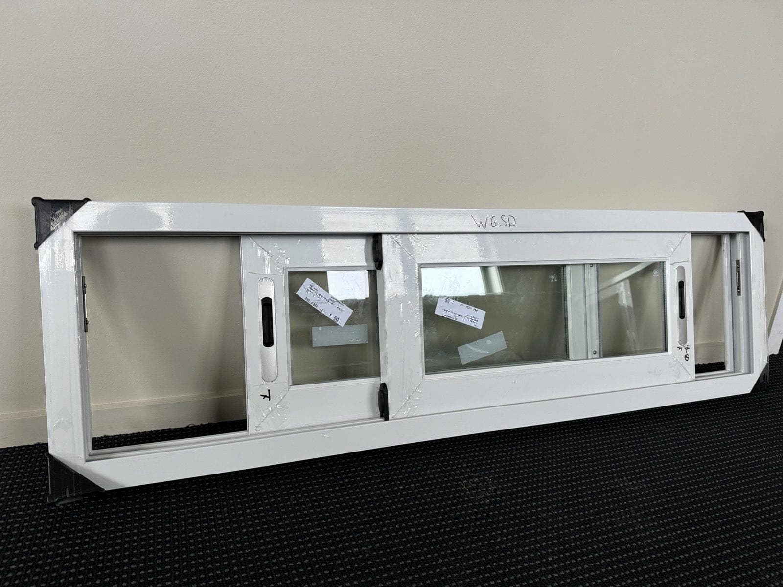 White Aluminium W6-SD Heavy Duty Exterior Sliding Window image 2