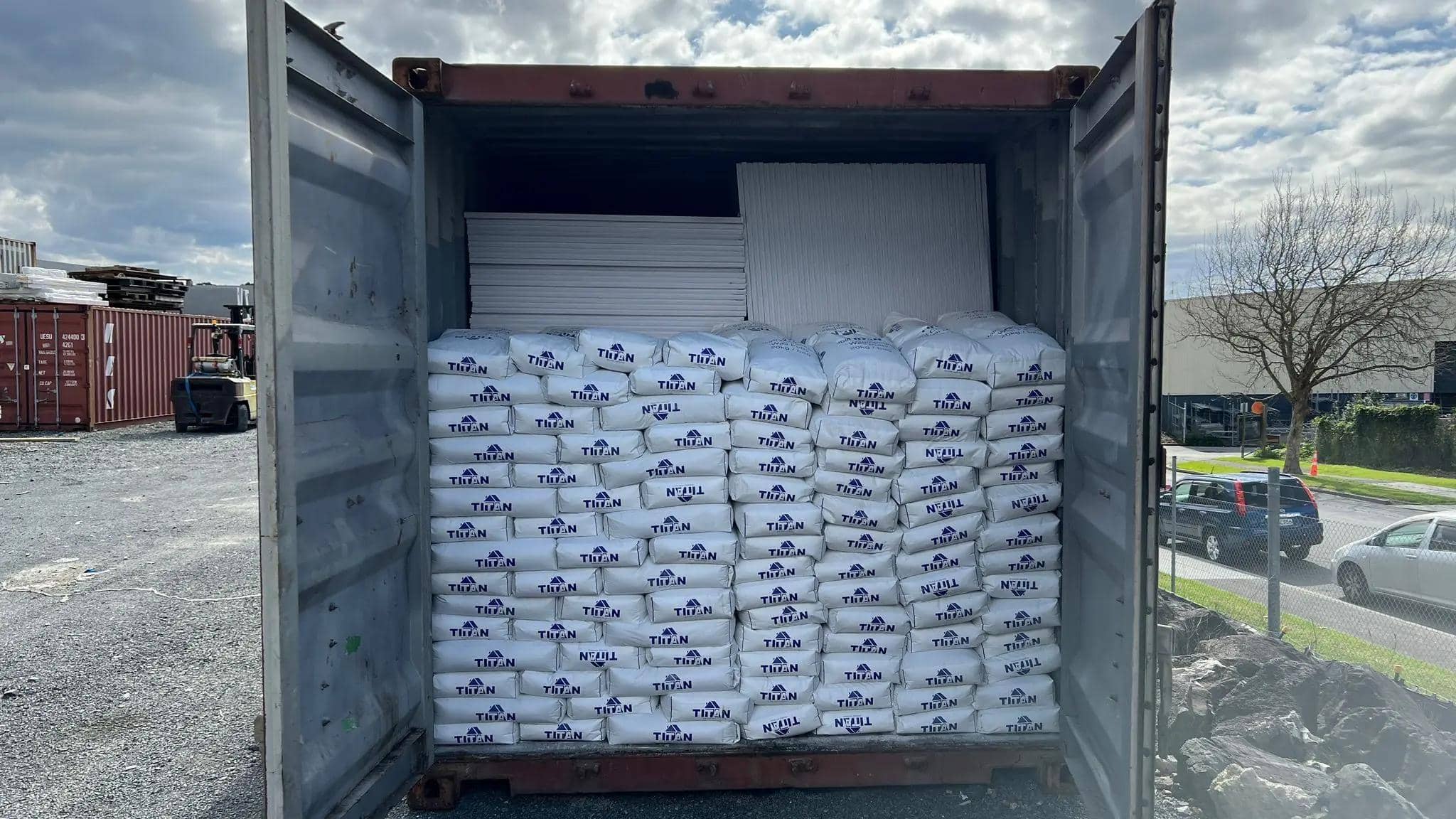 Image of the TITAN Joint Compound thats sold by Portable Building Specialists