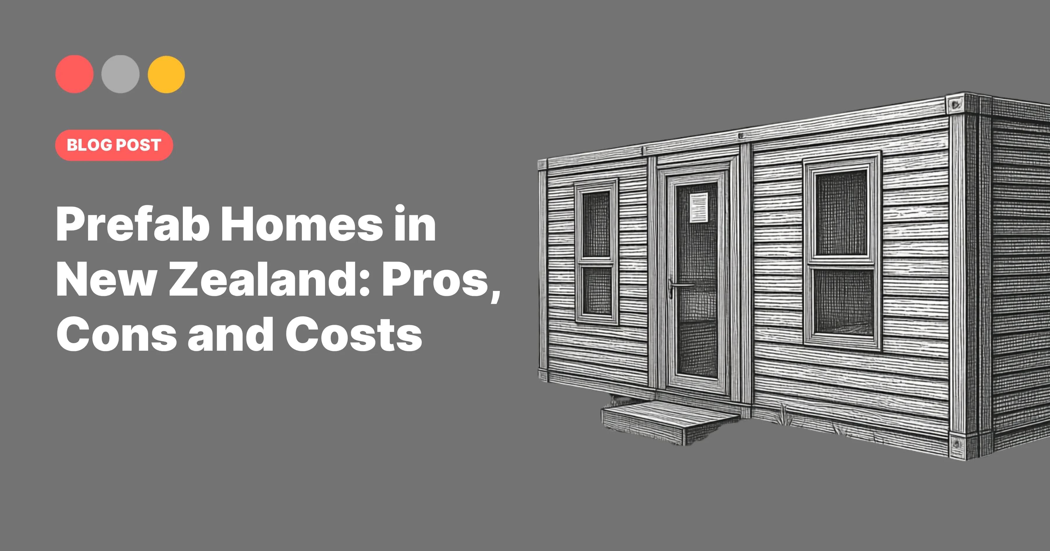Image cover for Portable Building Specialists blog post "Prefab Homes in New Zealand: Pros, Cons and Costs"