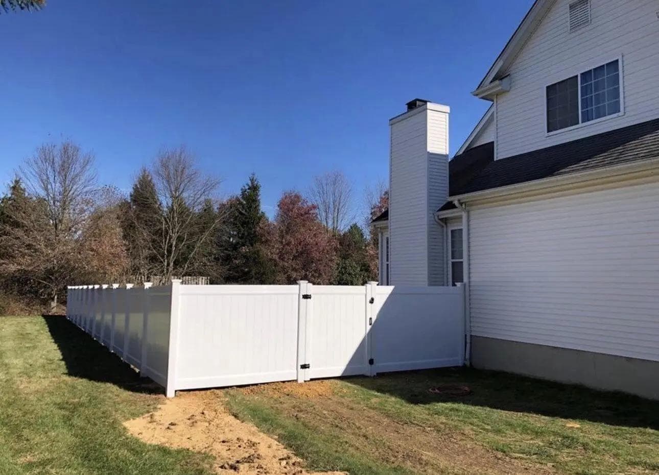 White PVC Single Pedestrian Gate image 4
