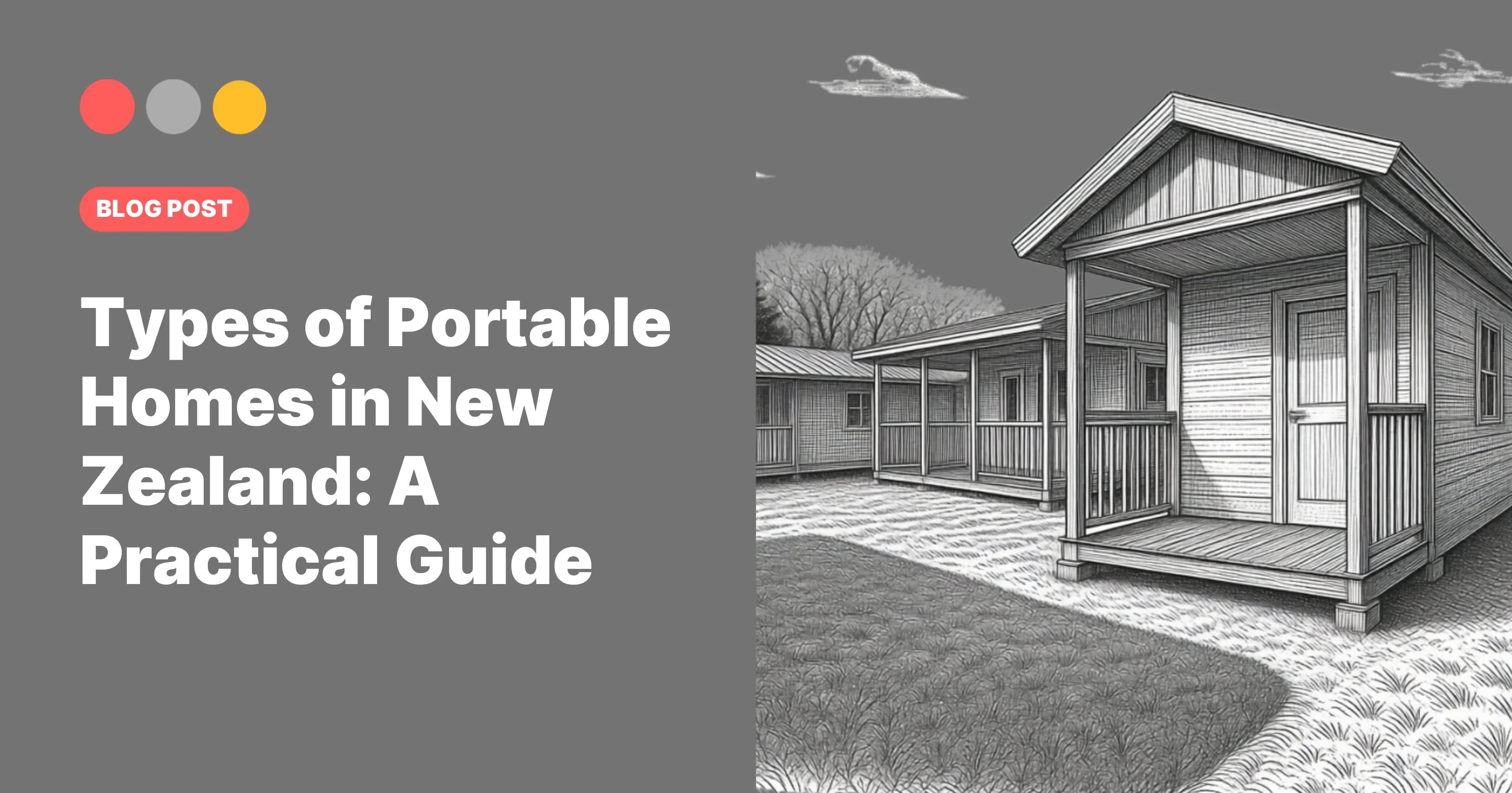 Image cover for Portable Building Specialists blog post "Types of Portable Homes in New Zealand: A Practical Guide"