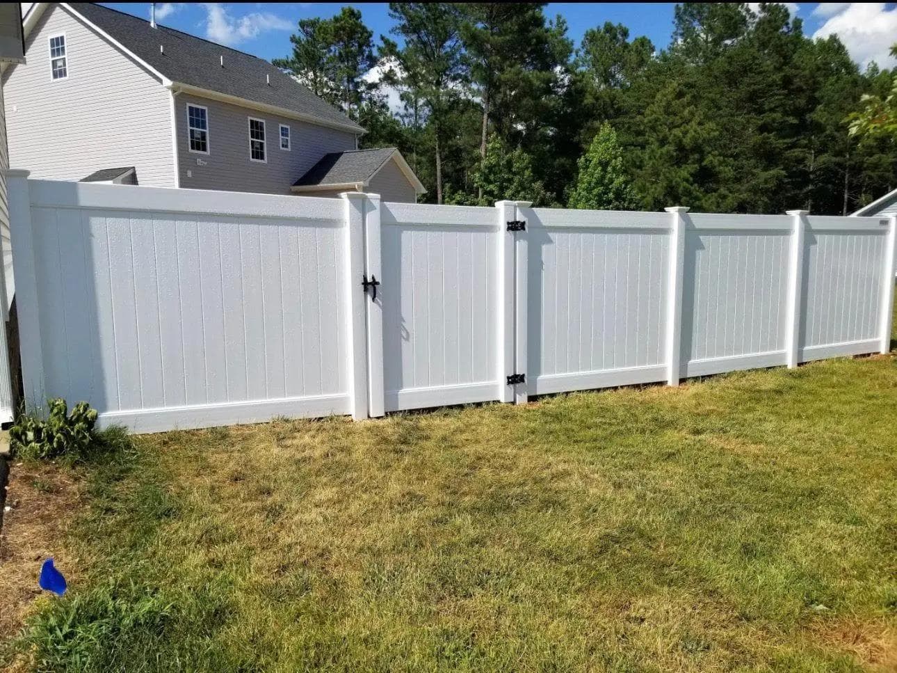 White PVC Single Pedestrian Gate image 2