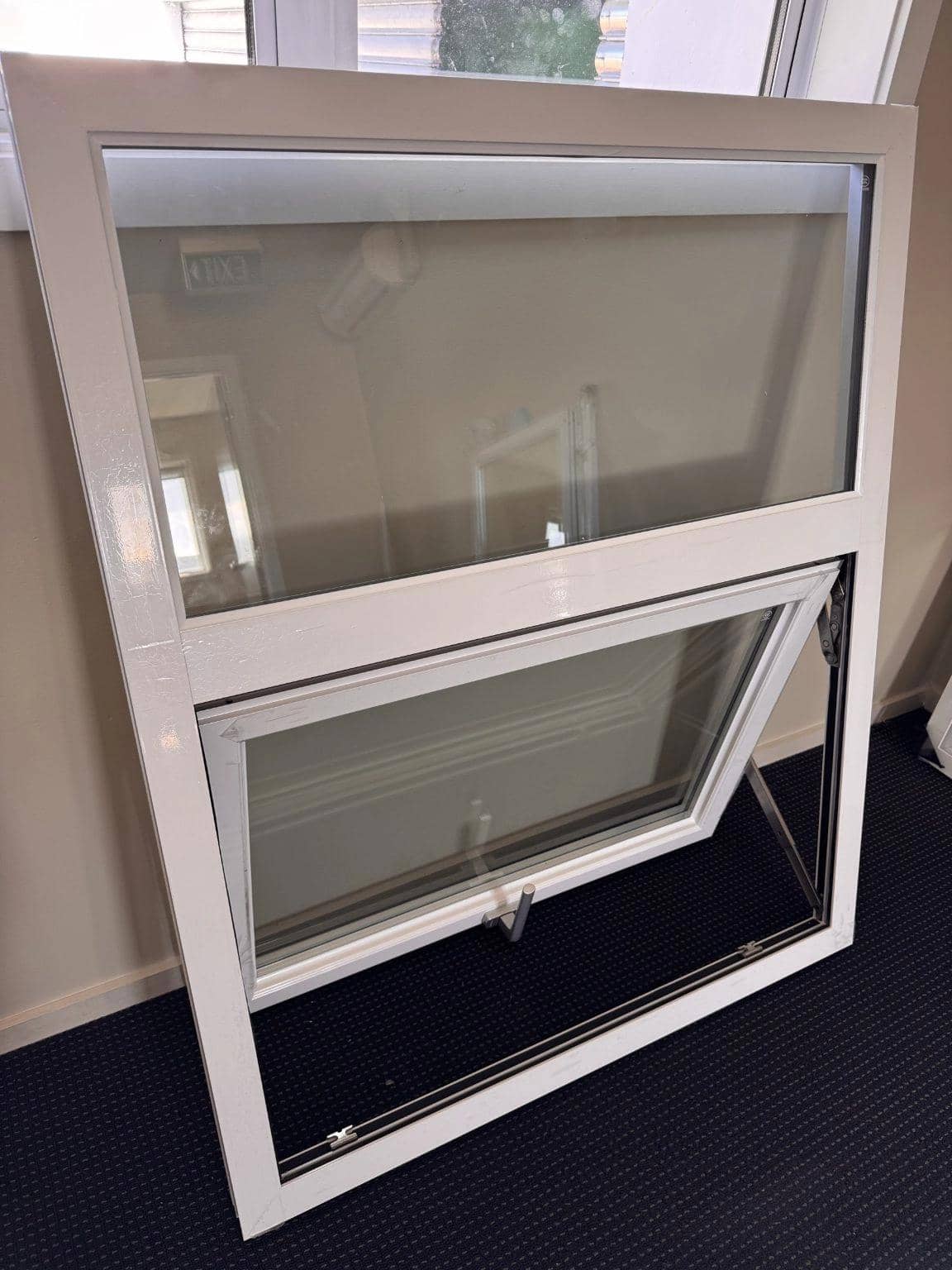 White Aluminium Top Hung Window image 9