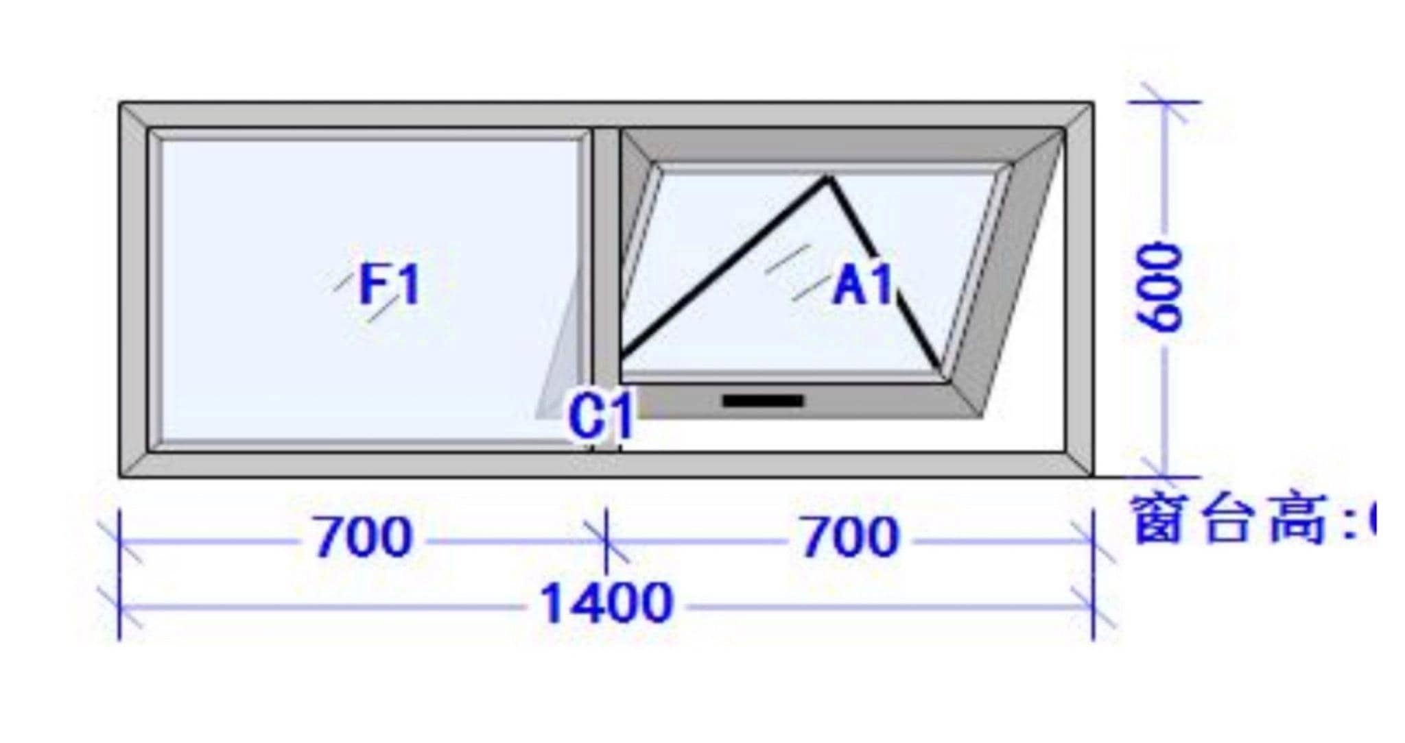 White Aluminium Top Hung Window image 22